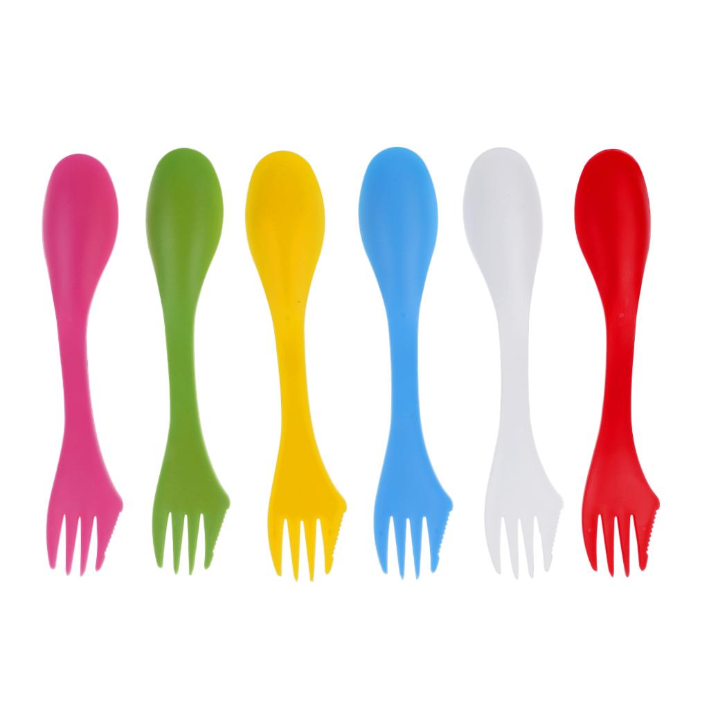 Camping Cooking And Eating Set - MagiDeal 6 Pieces / Set Camping