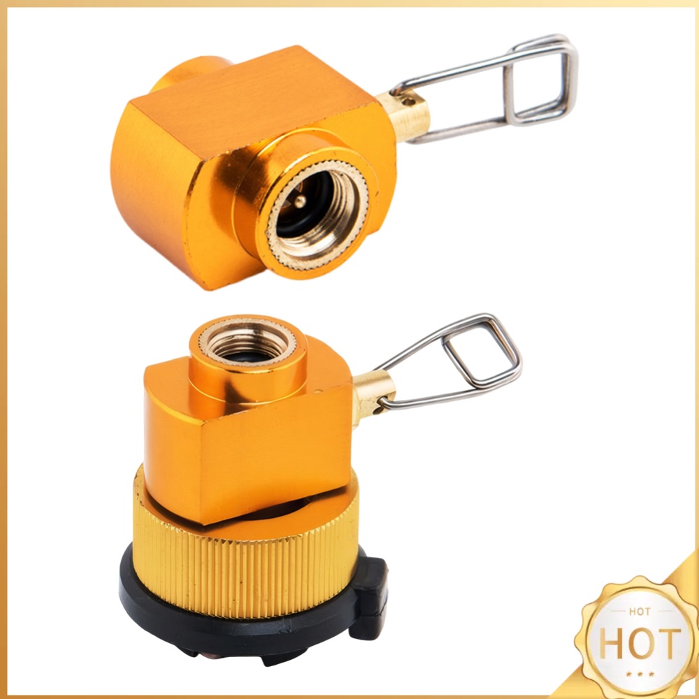 Camping Cooking With Gas - Refill Flat Tank Conversion Adapter Portable