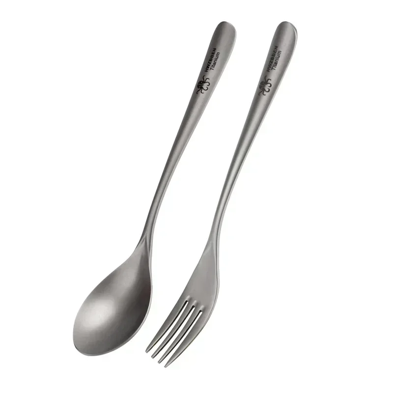 Camping Cooking And Cutlery Set - HWZBBEN Titanium Outdoor Camping Tableware Chopsticks