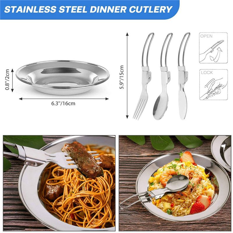 【BUYERS】Camping Cookware Porta - Camping Cooking Pots And Pans Set 评论和价格