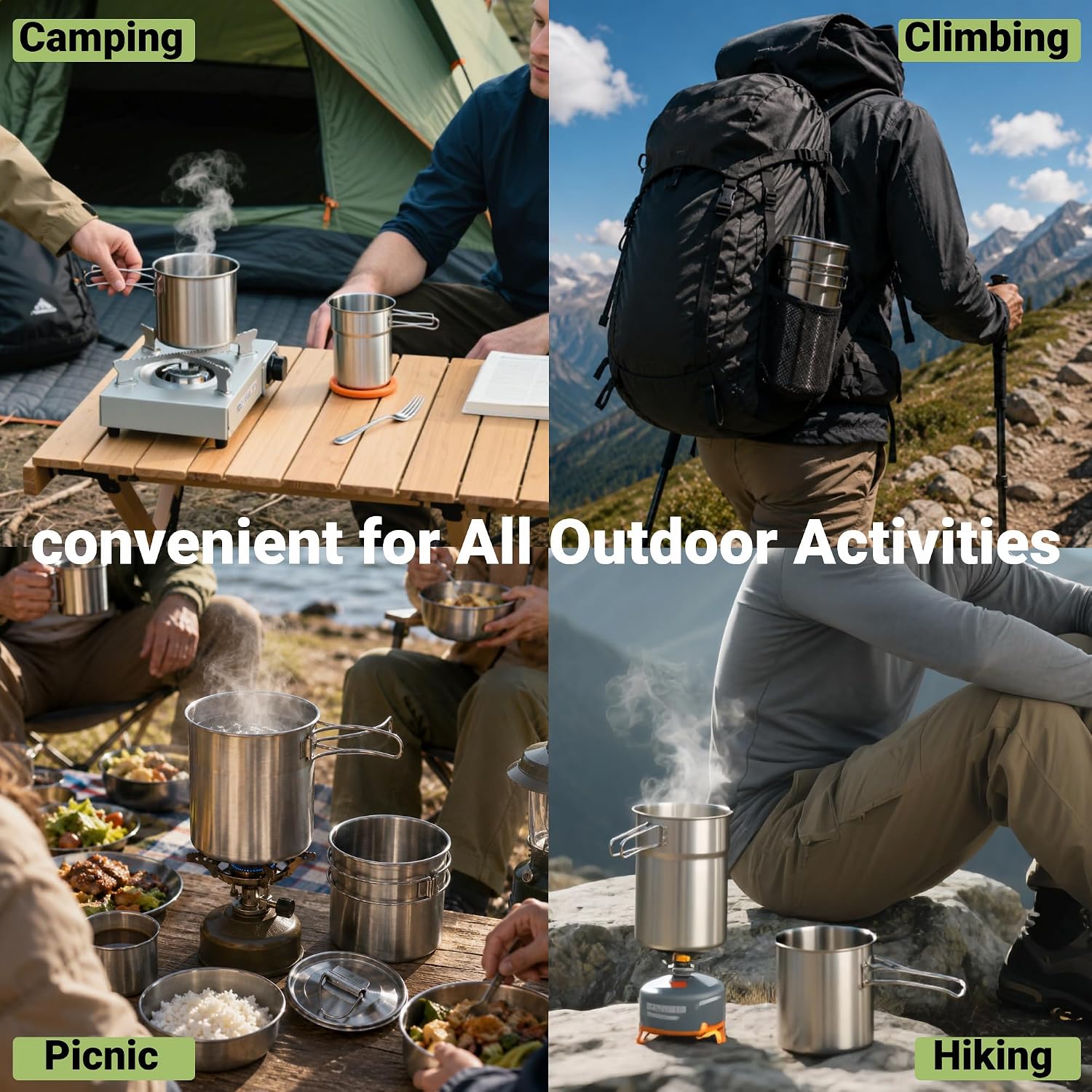 Foldable Camping Cups Mugs Cam - Camping Cooking Backpack 评论和价格