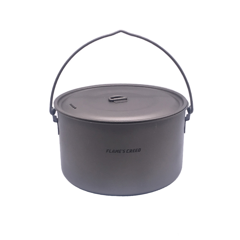 FLAME'S CREED 1100ml 1950ml Ul - Camping Cooking Pots And Pans Set 评论和价格