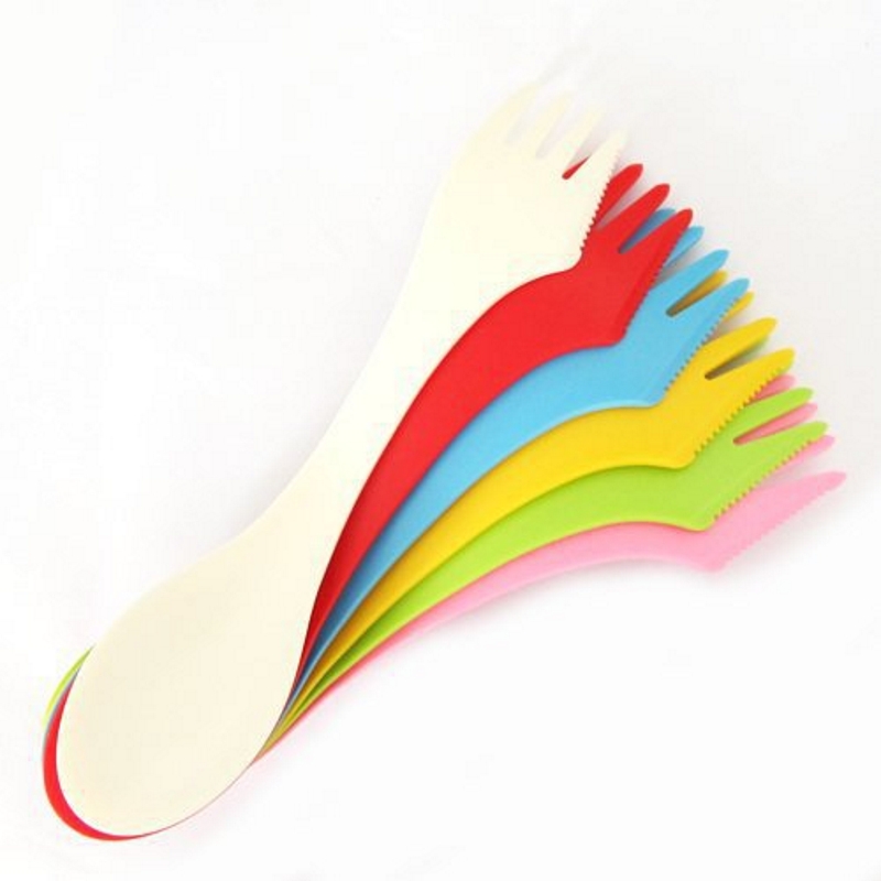 6PCS 3-in-1 Camp Utensils Set  - Camping Cooking And Cutlery Set 评论和价格