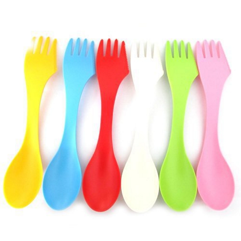 6PCS 3-in-1 Camp Utensils Set  - Camping Cooking And Cutlery Set 评论和价格