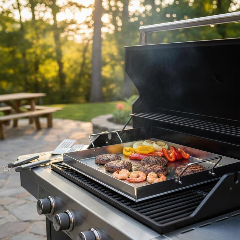 Universal Flat Top Griddle 18x - Camping Cooking With Gas 评论和价格