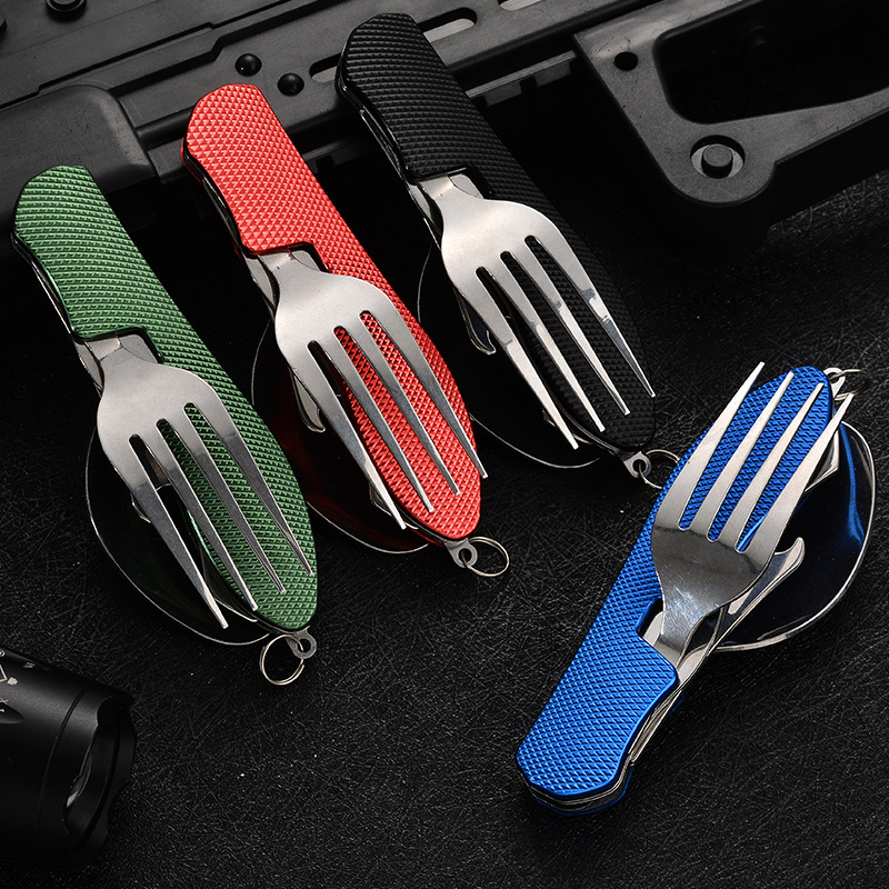 4 in1 Foldable Camping Utensil - Camping Cooking And Cutlery Set 评论和价格