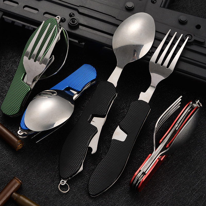 4 in1 Foldable Camping Utensil - Camping Cooking And Cutlery Set 评论和价格
