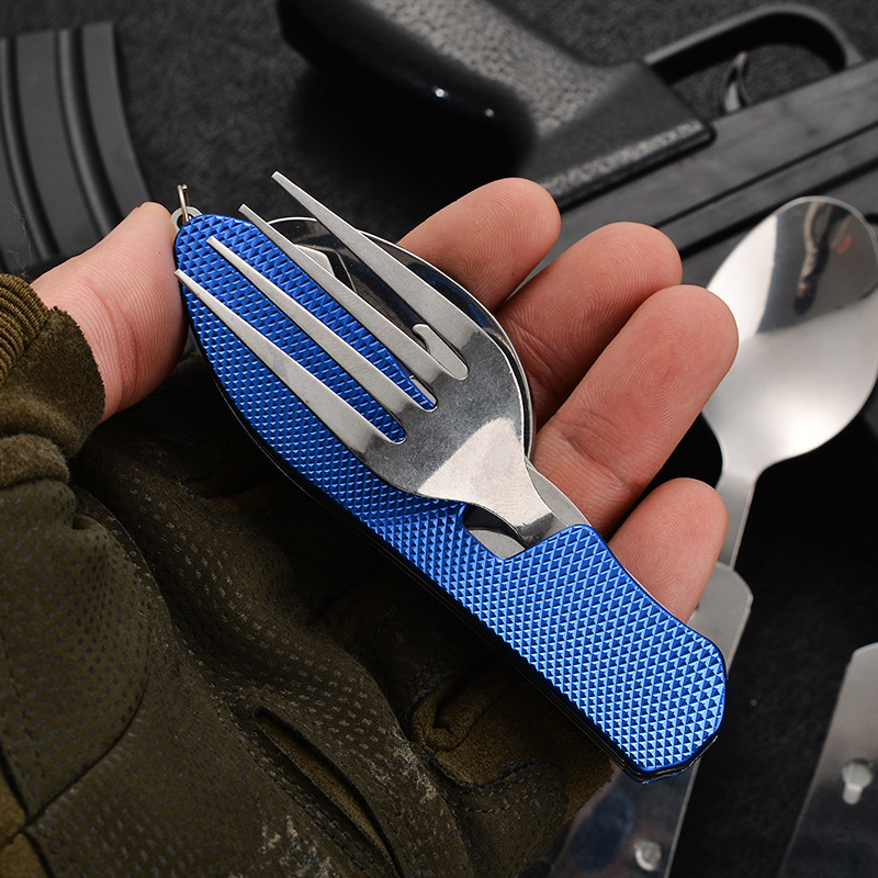 4 in1 Foldable Camping Utensil - Camping Cooking And Cutlery Set 评论和价格