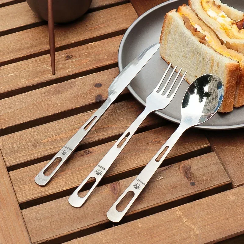 HWZBBEN Titanium Fork Spoon Kn - Camping Cooking And Cutlery Set 评论和价格