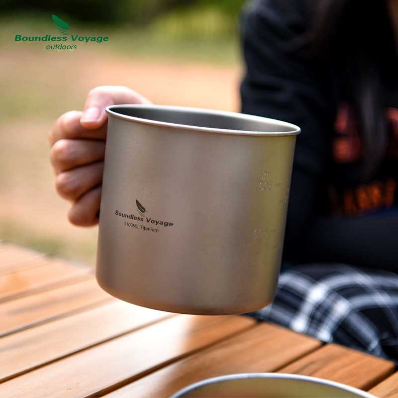 Pure Titanium Folding Handle P - Camping Cooking Pots And Pans Set 评论和价格