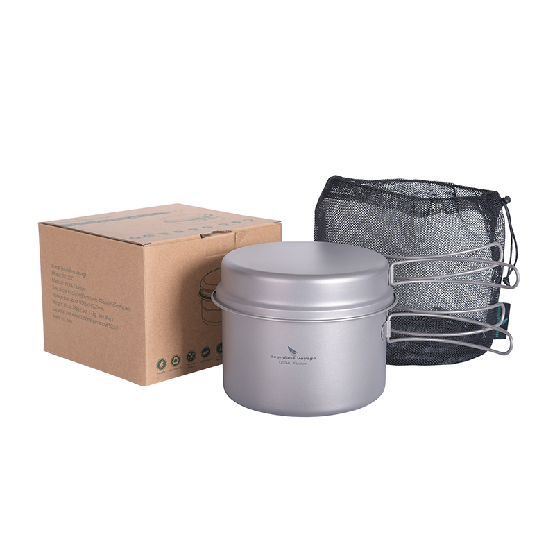 Boundless Voyage Titanium Pot  - Camping Cooking Pots And Pans Set 评论和价格