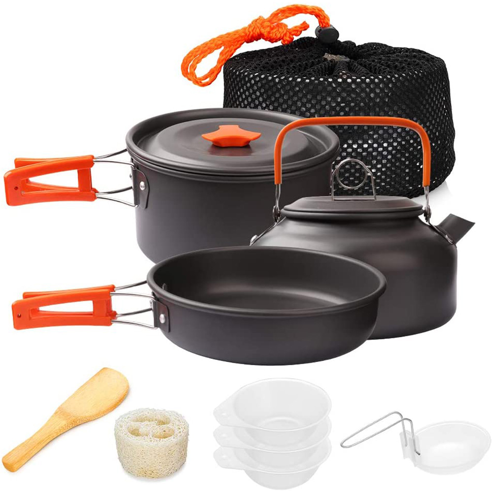 1pcs/1set Camping Cookware Kit - Camping Cooking Backpack 评论和价格