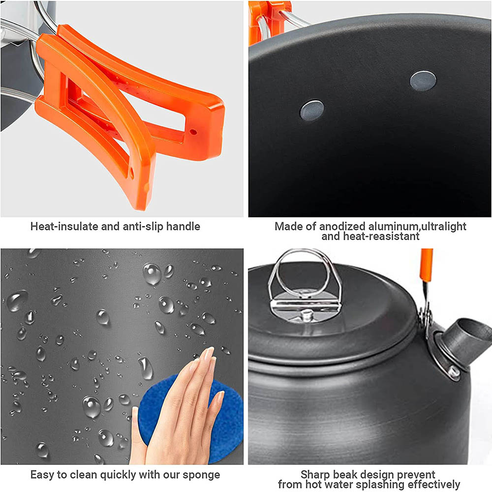 1pcs/1set Camping Cookware Kit - Camping Cooking Backpack 评论和价格