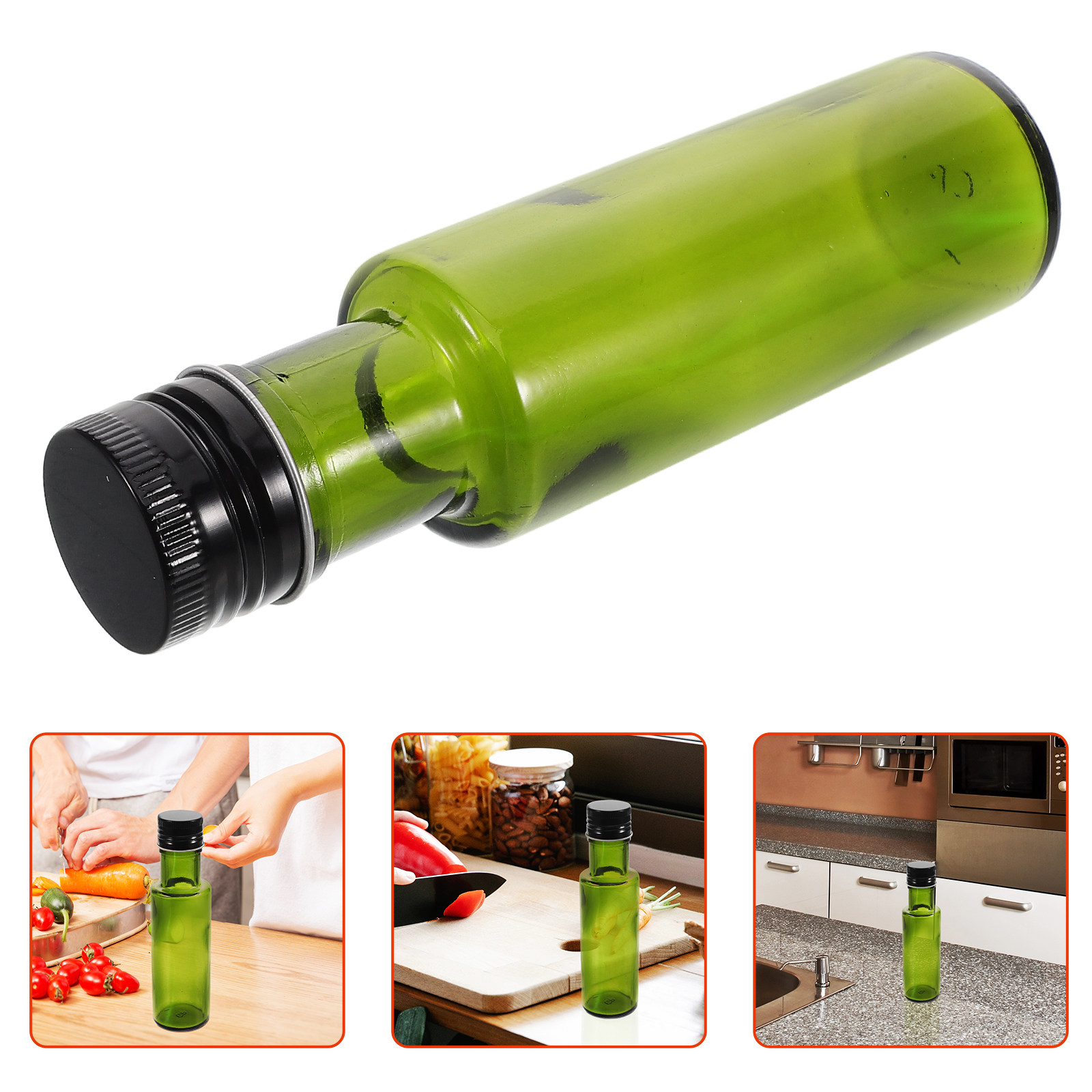 Mini Glass Olive Oil Bottle Se - Camping Cooking Oil Container 评论和价格