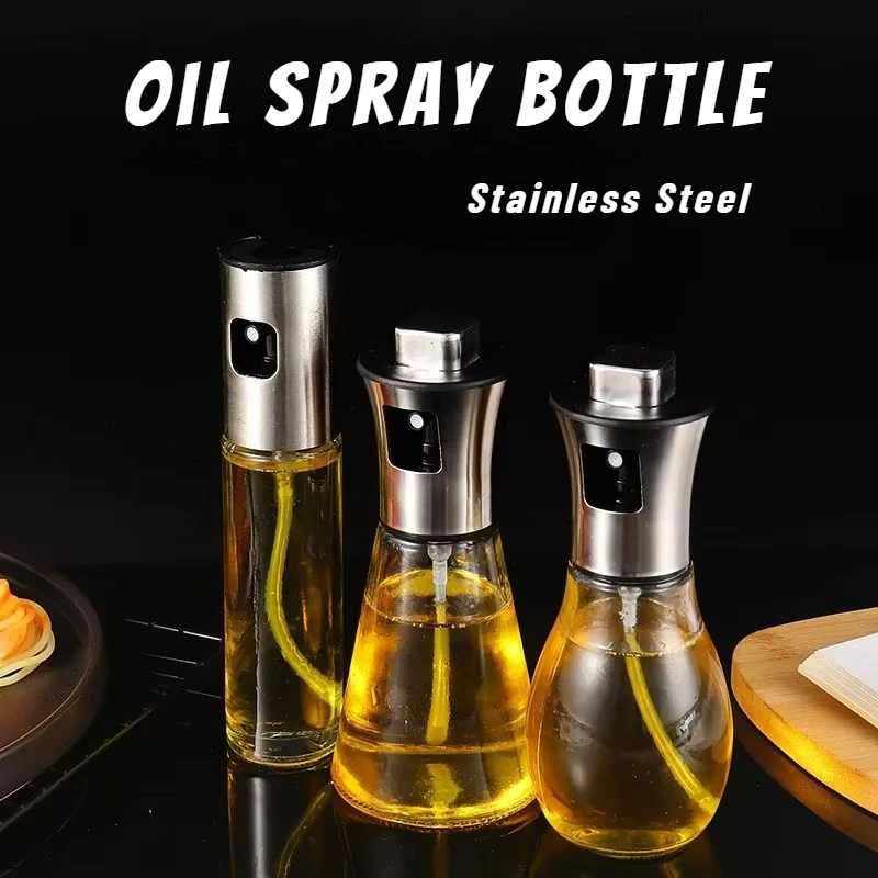 1Pc Stainless Steel Oil Spray  - Camping Cooking Oil Container 评论和价格