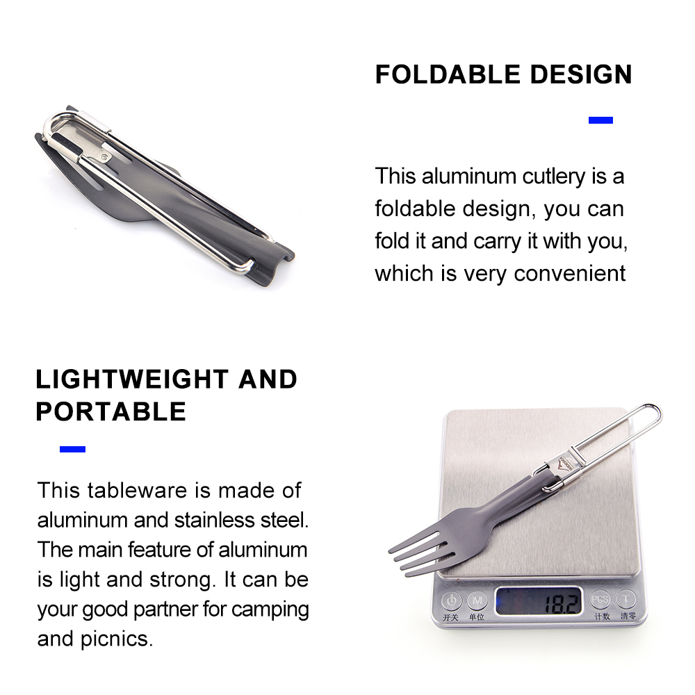 Widesea Camping Aluminum Spoon - Camping Cooking And Eating Set 评论和价格