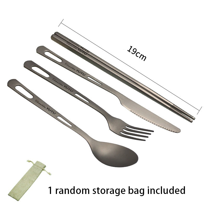 Titanium Tableware Set Camping - Camping Cooking And Cutlery Set 评论和价格