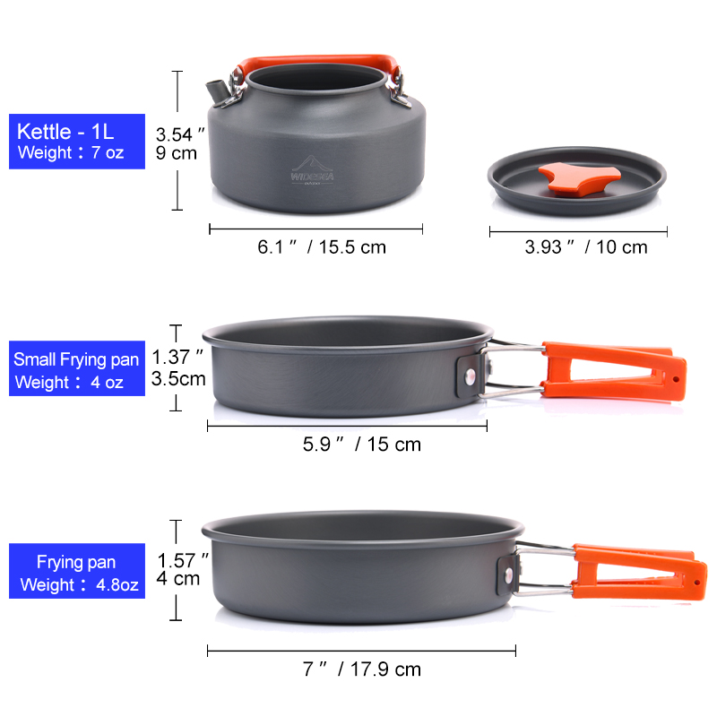 Widesea Camping Outdoor Cookwa - Camping Cooking And Cutlery Set 评论和价格