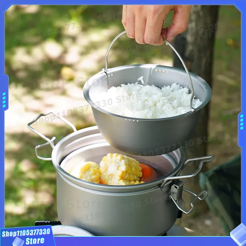 Pure Titanium Camping Pot Ligh - Camping Cooking Vessel 评论和价格