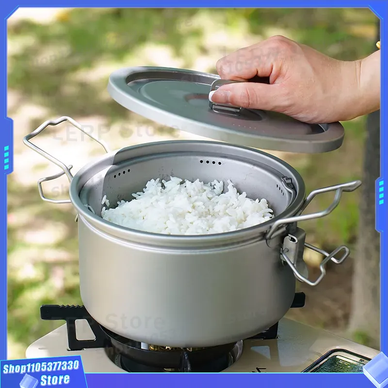 Pure Titanium Camping Pot Ligh - Camping Cooking Vessel 评论和价格