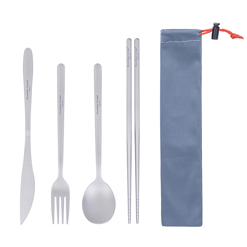 Boundless Voyage Titanium Dinn - Camping Cooking And Cutlery Set 评论和价格
