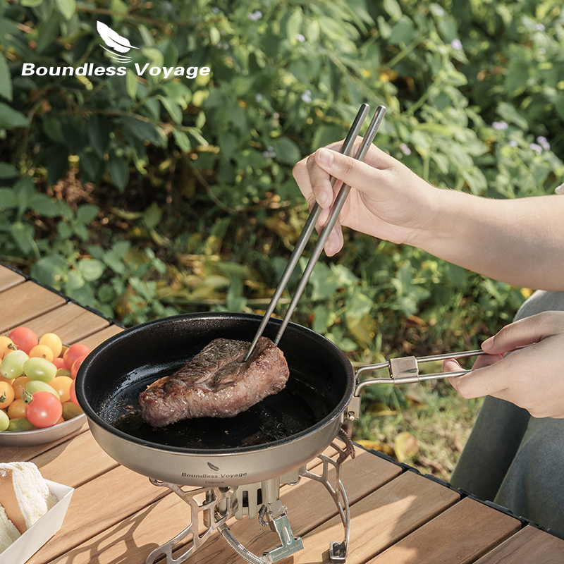 Boundless Voyage Titanium Dinn - Camping Cooking And Cutlery Set 评论和价格