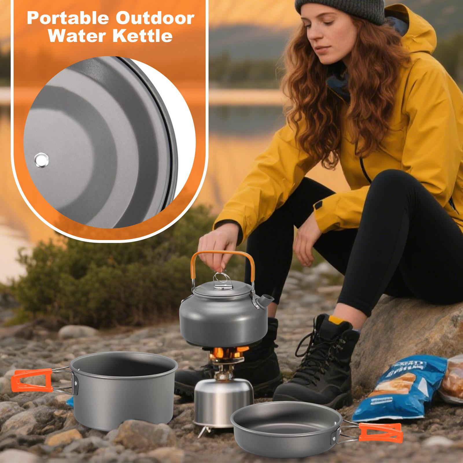 Camping Cookware Camping Cook  - Camping Cooking Pots And Pans Set 评论和价格