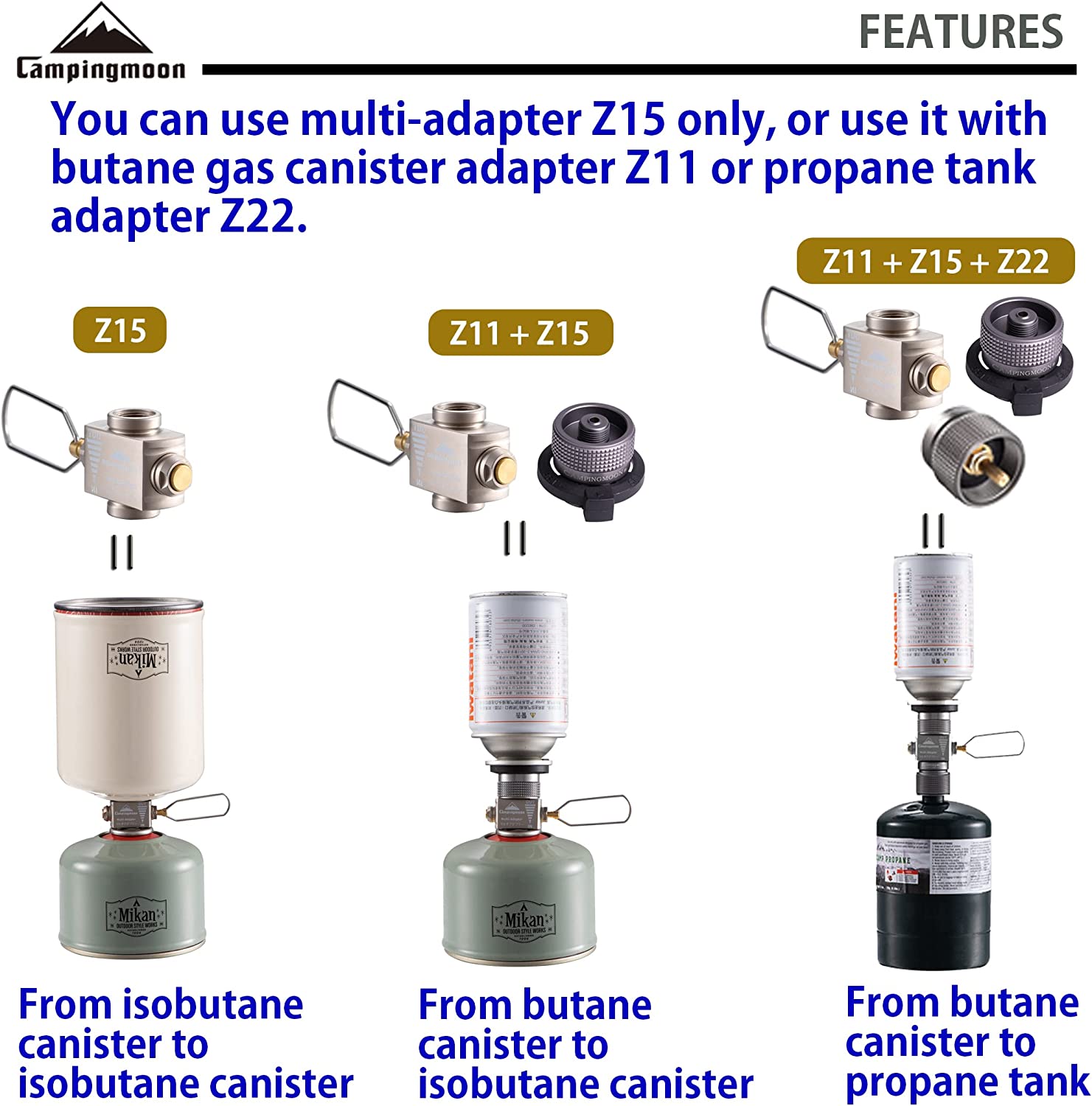Gas Stove Adapter Gas Save wit - Camping Cooking Backpack 评论和价格