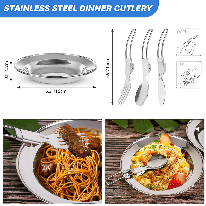 1 Set Outdoor Pot Pan Camping  - Camping Cooking Pots And Pans Set 评论和价格