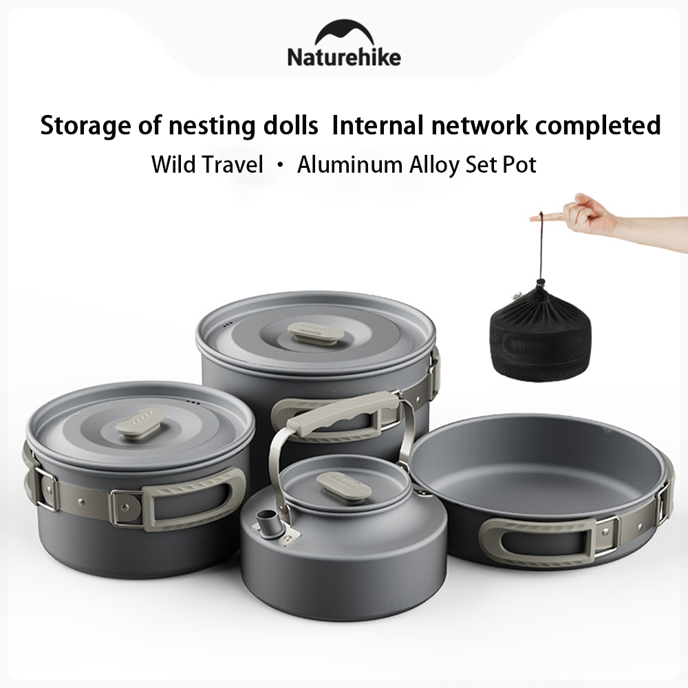 Naturehike Outdoor Pot Set,Cam - Camping Cooking Pots And Pans Set 评论和价格