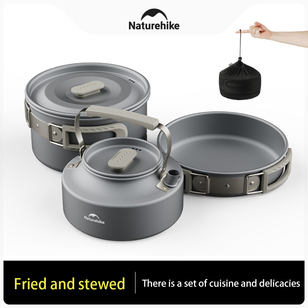 Naturehike Outdoor Pot Set,Cam - Camping Cooking Pots And Pans Set 评论和价格