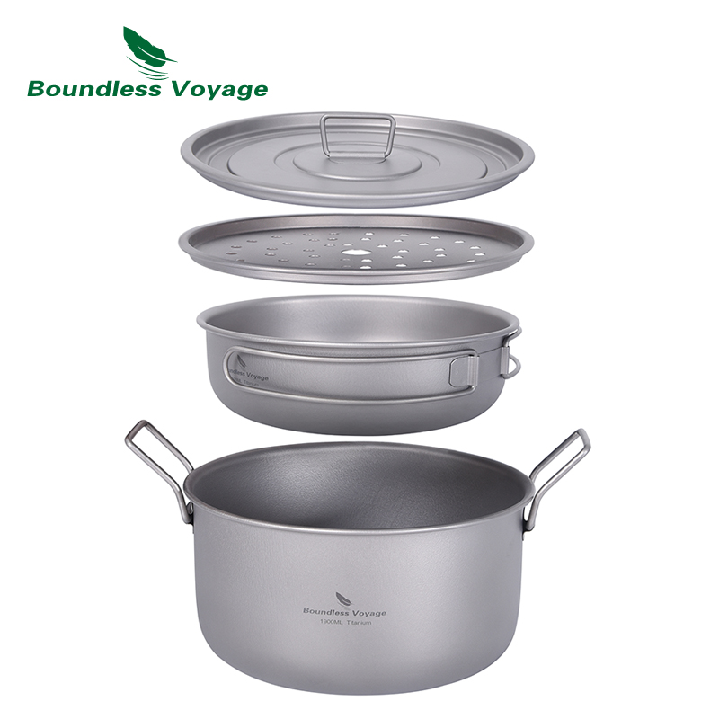 Boundless Voyage Camping Cooki - Camping Cooking Pots And Pans Set 评论和价格